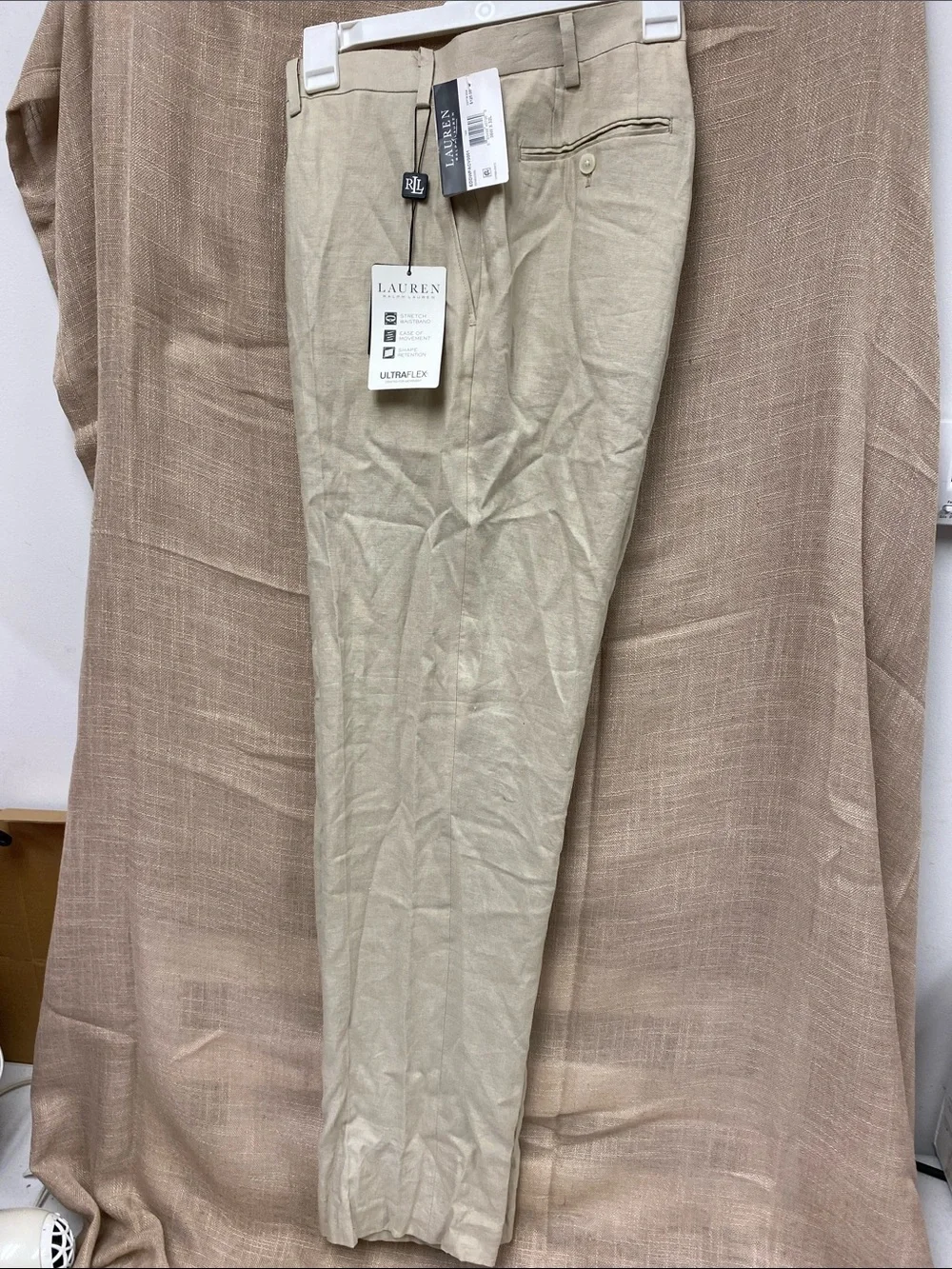 Lauren Ralph Lauren Men's Khaki Slim Dress Chinos - Light Tan